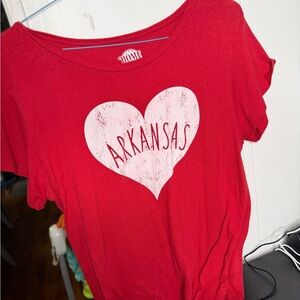 Red Arkansas Heart Women's Top